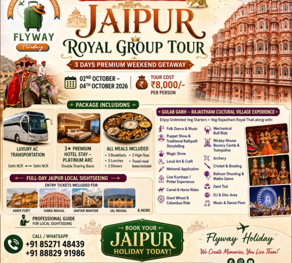 Jaipur Group Tour October  2026